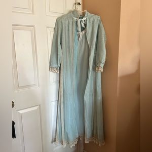 Odette Barsa for I.magnin Nightgown and Long Jacket Set